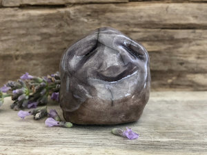 Stone elemental rock spirit raku sculpture | Shinto Shamanism pagan statue for altar, shrine | rewilding, guardian, protection, folklore