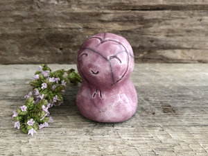 Jizo heart girl love and care | Shinto, Buddhist raku guardian sculpture statue kamidana shrine | peace, grief, loss friend, protection