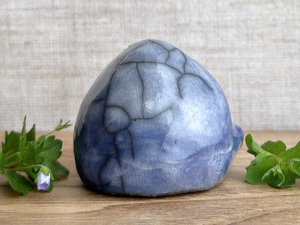 Gentle Jizo calm raku statue | guardian sculpture for Shinto shrine