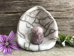 Jizo of gentleness, peace, and hugs shrine kamidana raku sculpture | Shinto guardian, Buddhist statue | protection, grief, loss, hope