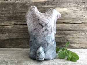 Sleepy moonlight bunny creature of serenity | Shinto shamanism sculpture