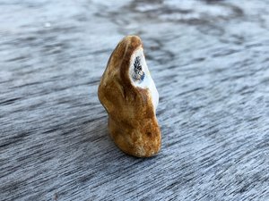 Owl nature spirit kami statue | nature table Shamanism pagan sculpture for altar or shrine | Animal guide, totem, guardian, rewilding