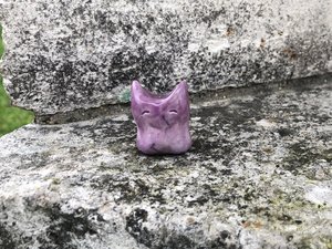 Kami nature earth elemental nature spirit raku statue | Shinto kamidana shrine, shamanism, pagan altar | Nature table, guardian