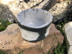 Raku prayer bowl for shrine, offering, wish, or intention | ceremony, Shinto, shamanism, pagan altar or shrine | sacred sculpture healing