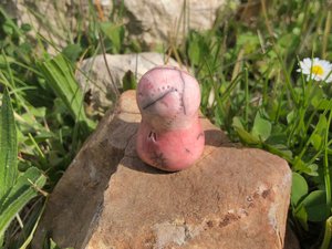 Jizo heart girl love and care | Shinto raku sculpture statue kamidana shrine | peace, grief, protection, small spiritual gift, bereavement