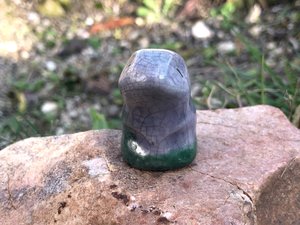 RESERVED: Spirit of life & earth nature spirit kami raku statue | Shinto kamidana shrine sculpture, shamanism | guardian, protection, rewilding