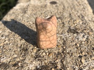 Sunset pocket fox kami kitsune raku statue | Shamanism, Inari Okami kamidana shrine, animal guide | Protection, totem, rewilding, spirit