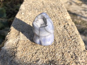 Winter elemental spirit kami raku sculpture | Shinto, nature table