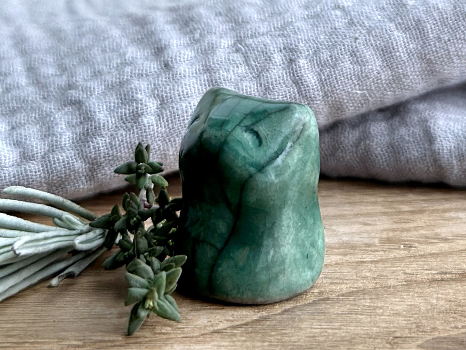 RESERVED: Pocket fox forest kitsune statue | Shinto Inari kamidana, shamanism sculpture