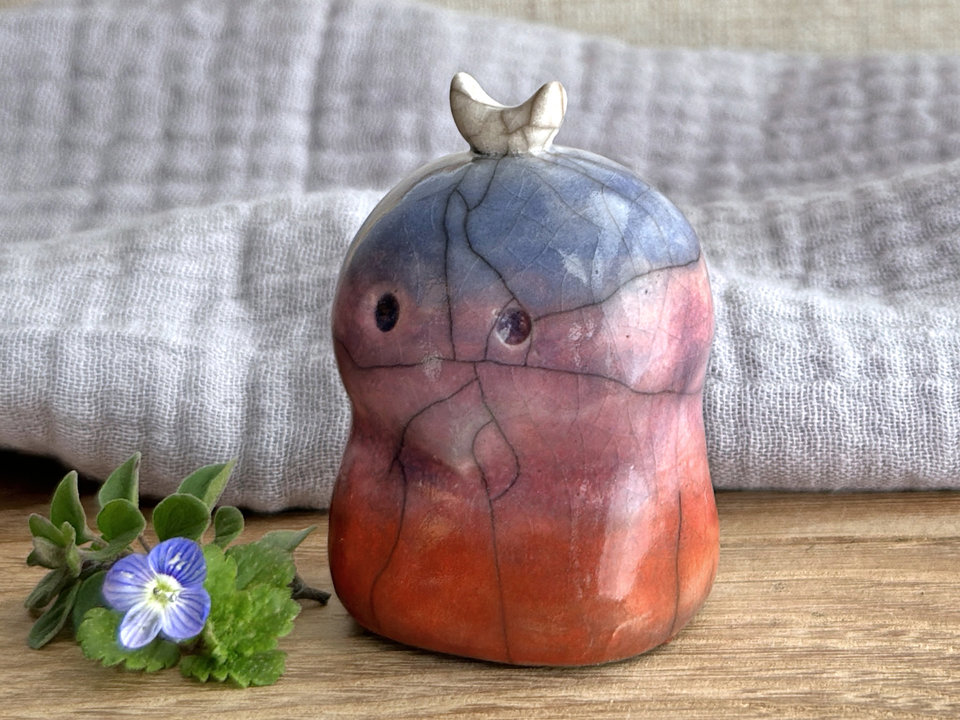 Dusk moon nature spirit kodama guardian sculpture | Shinto, shamanism totem