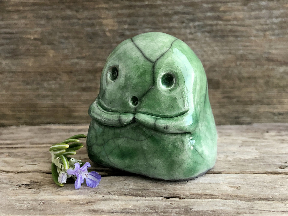 Kodama tree & nature spirit kami kawaii raku sculpture | Shinto kamidana shrine statue, Shamanism, paganism, guardian, protection