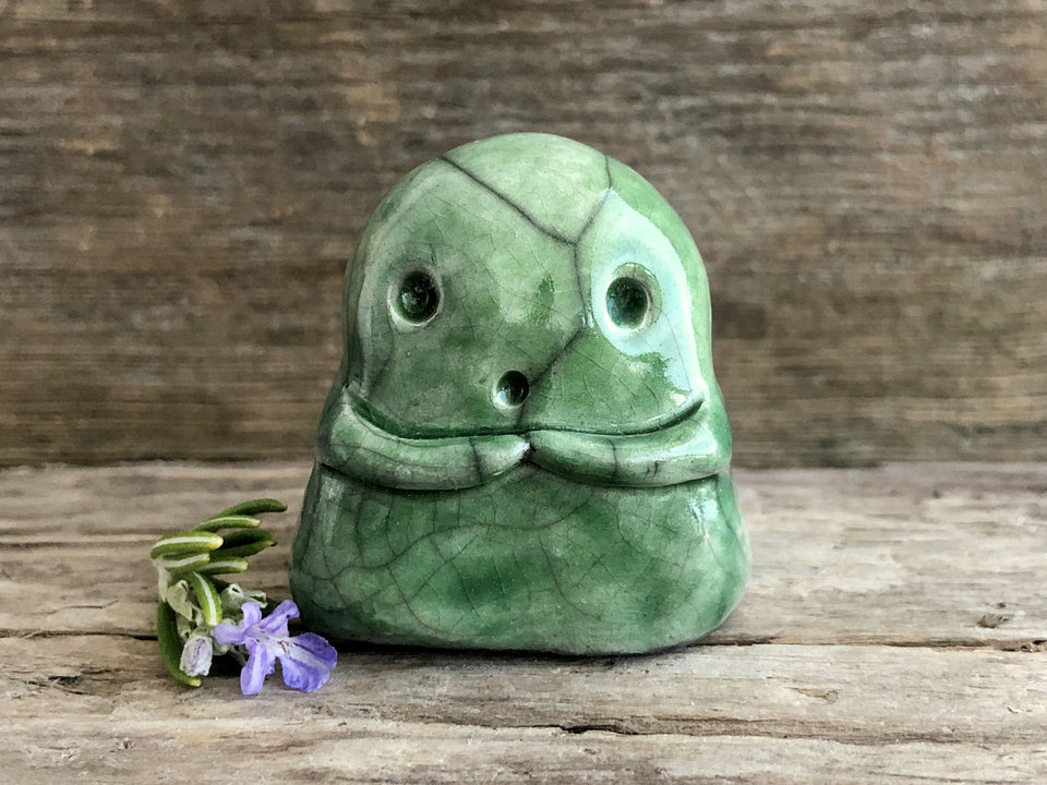 Kodama tree & nature spirit kami kawaii raku sculpture | Shinto kamidana shrine statue, Shamanism, paganism, guardian, protection