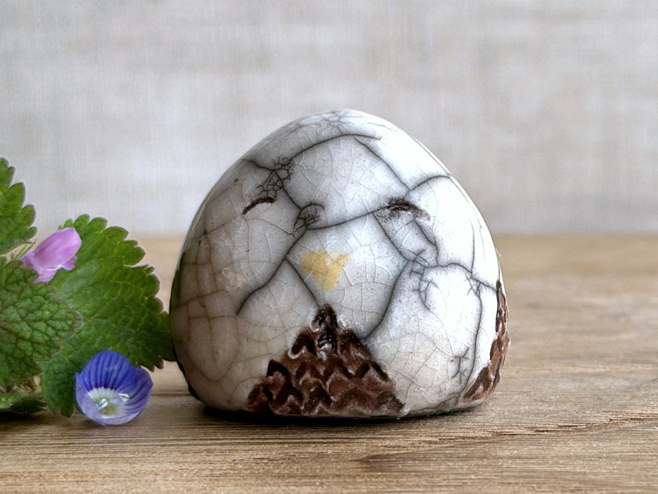 Gentle owl nature spirit raku sculpture | shamanism totem, Shinto kamidana shrine