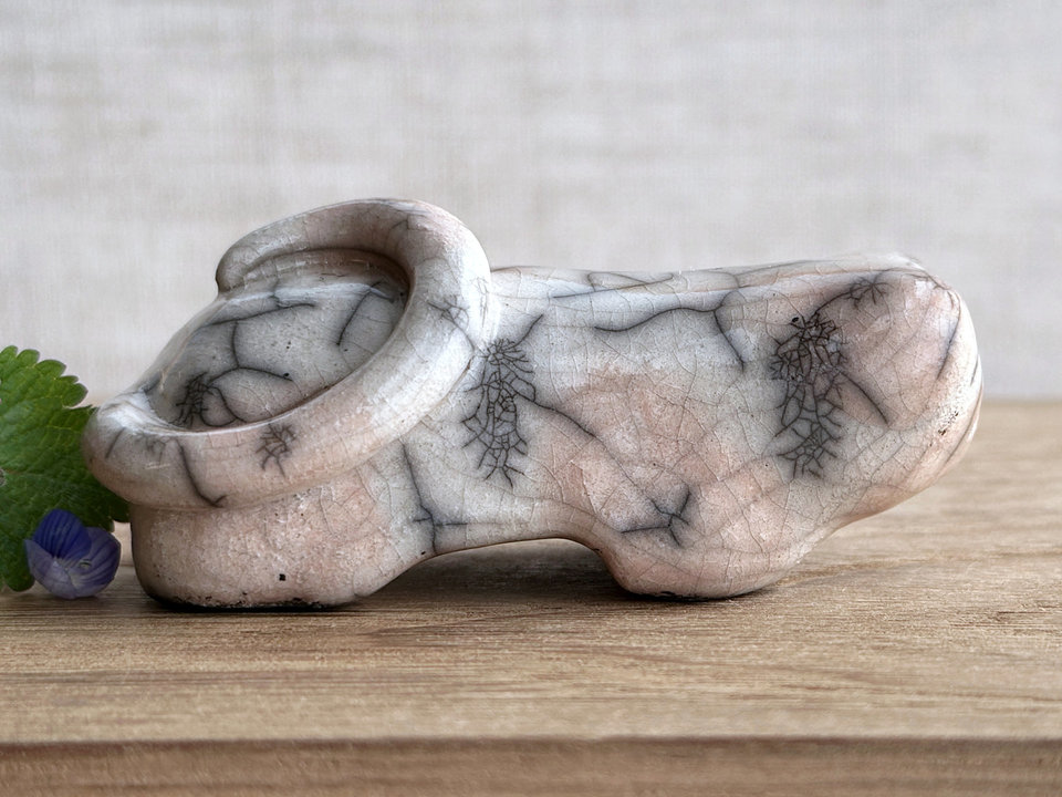 RESERVED: Ginger & white cat kami sculpture | nature spirit guardian, Shinto, shamanism