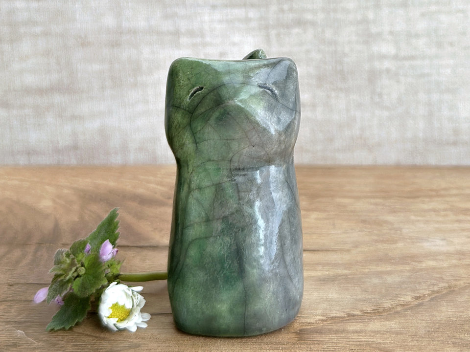 Earth spirit fox kami kitsune sculpture | Shamanism, Shinto Inari shrine