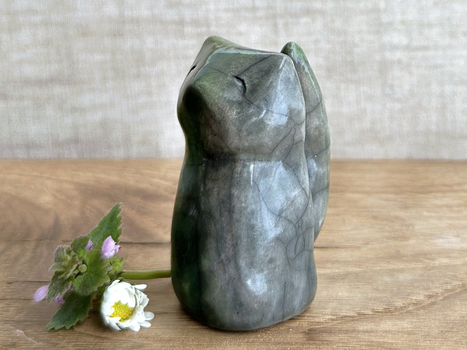 Earth spirit fox kami kitsune sculpture | Shamanism, Shinto Inari shrine