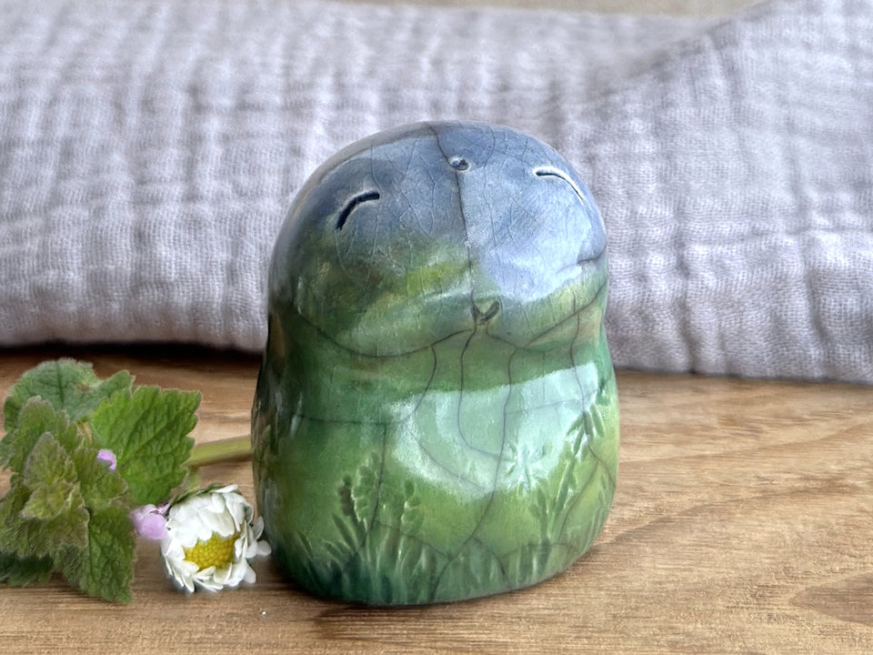 Spring earth elemental sculpture | Shinto shrine, shamanism folk art statue