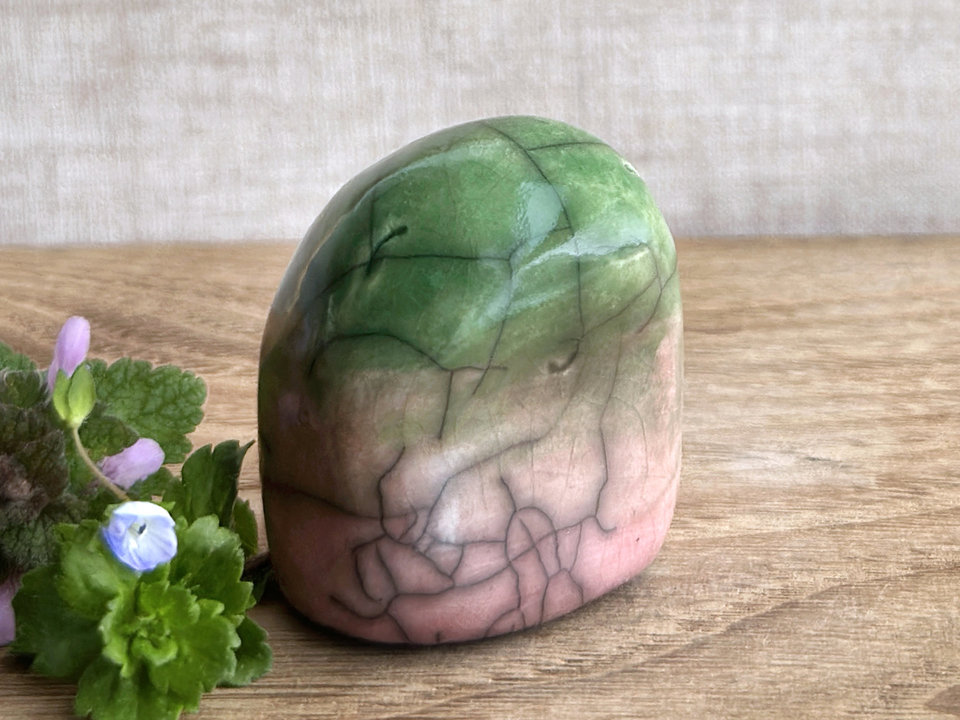 Gentle spring kodama guardian sculpture | Shinto, shamanism totem