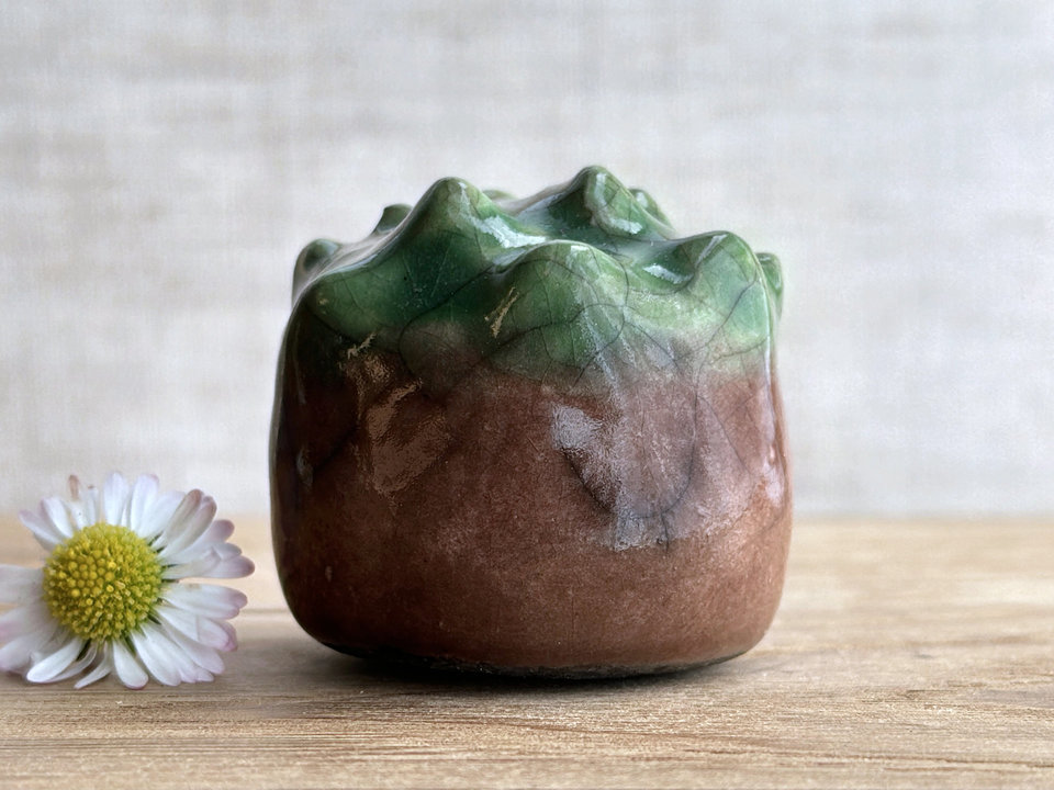 Chestnut nature spirit sculpture | Shinto, shamanism totem, autumn, fall