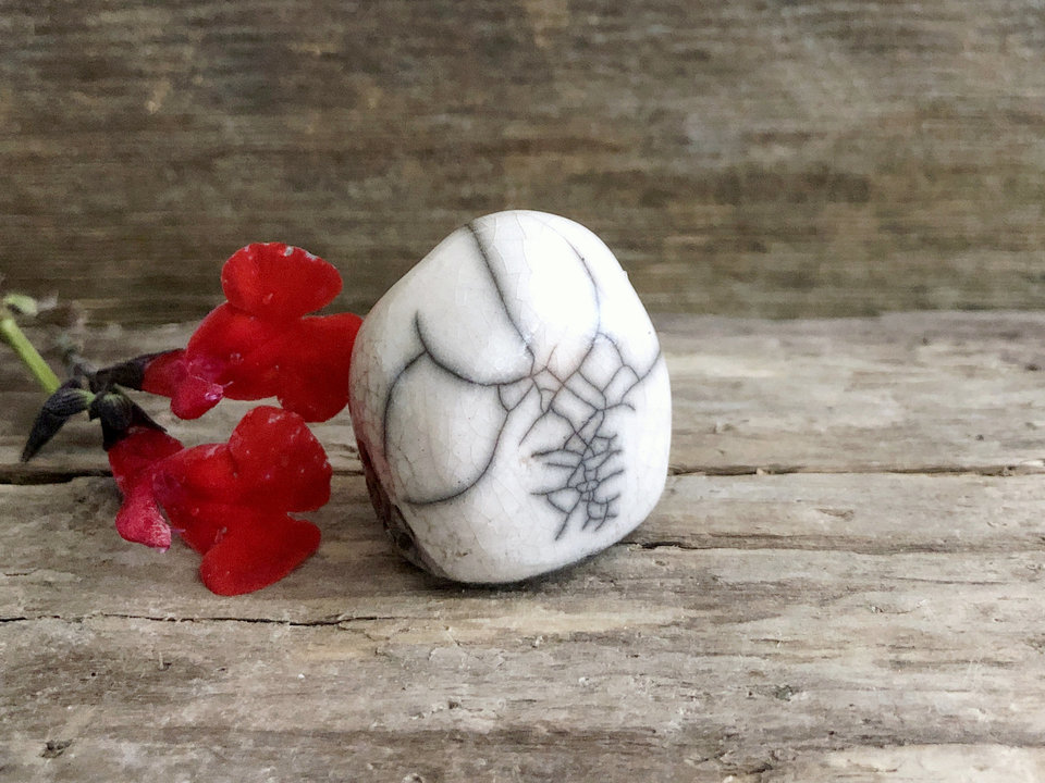 Owl owlet nature spirit kami raku sculpture | Shamanism, pagan altar, Shinto kamidana shrine | animal guide, totem, guardian, forestcore