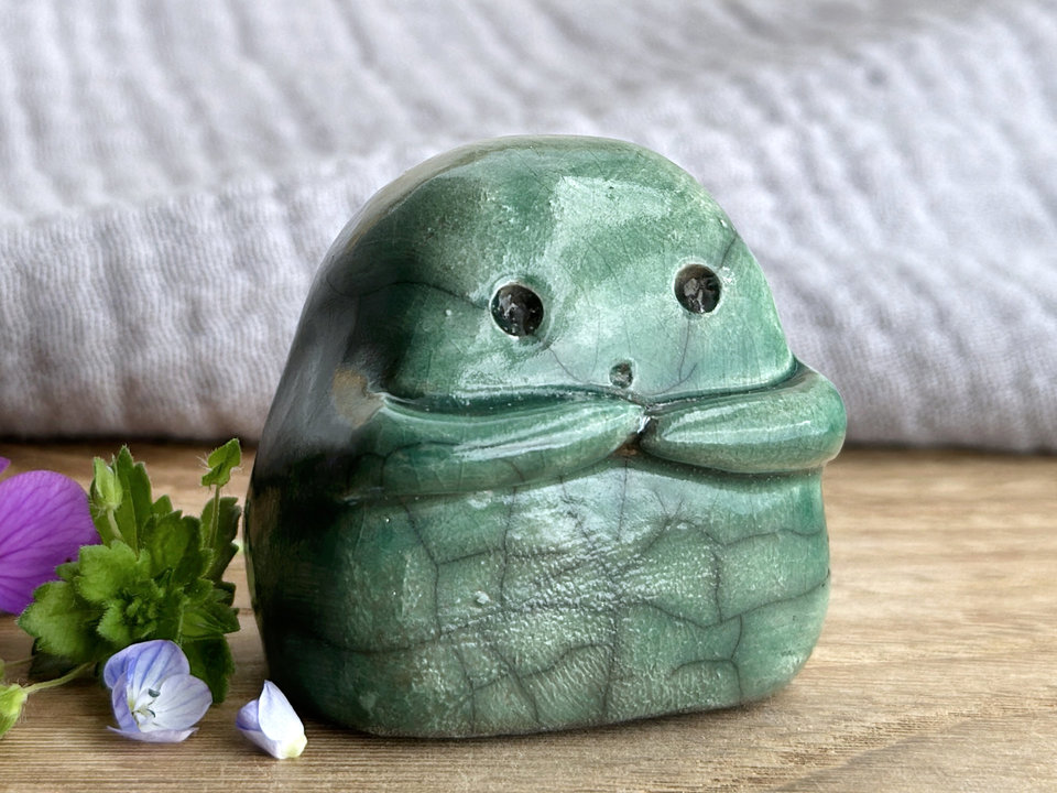 Kodama tree & nature spirit kami statue | Shinto guardian, shamanism totem sculpture