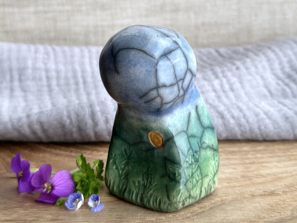 Earth spirit kami nature spirit sculpture | Shinto shamanism gaia statue