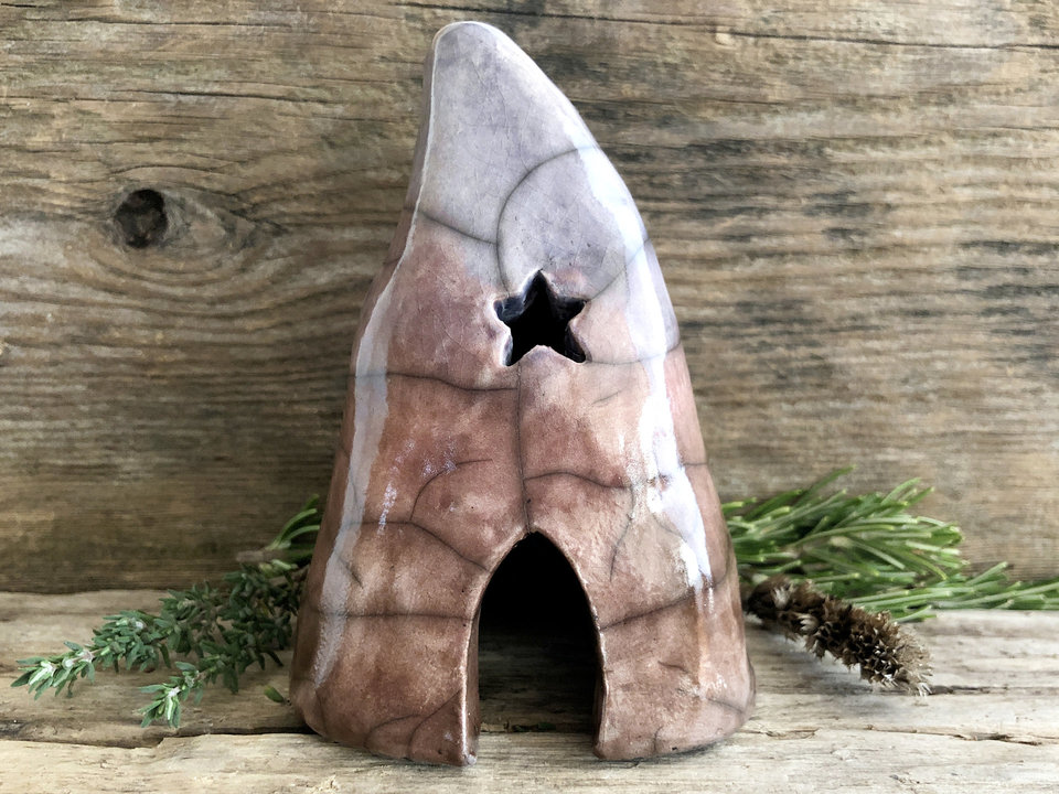 Winter cave, ceramic spirit house, fairie cottage | Shinto, shamanism, magical