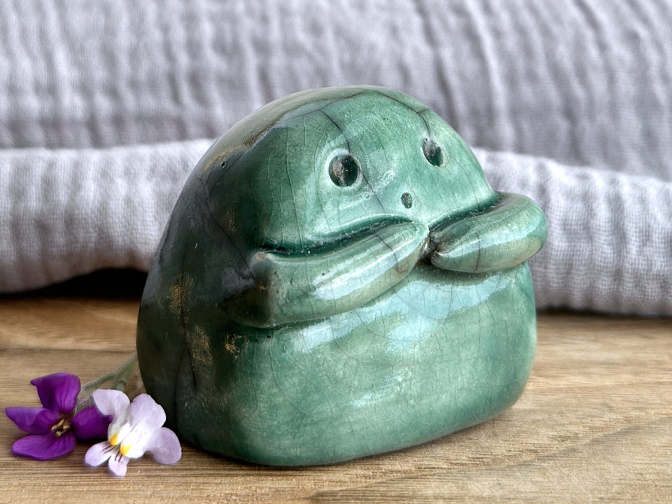 Kodama forest & tree spirit kami sculpture | Shinto guardian, shamanism totem statue