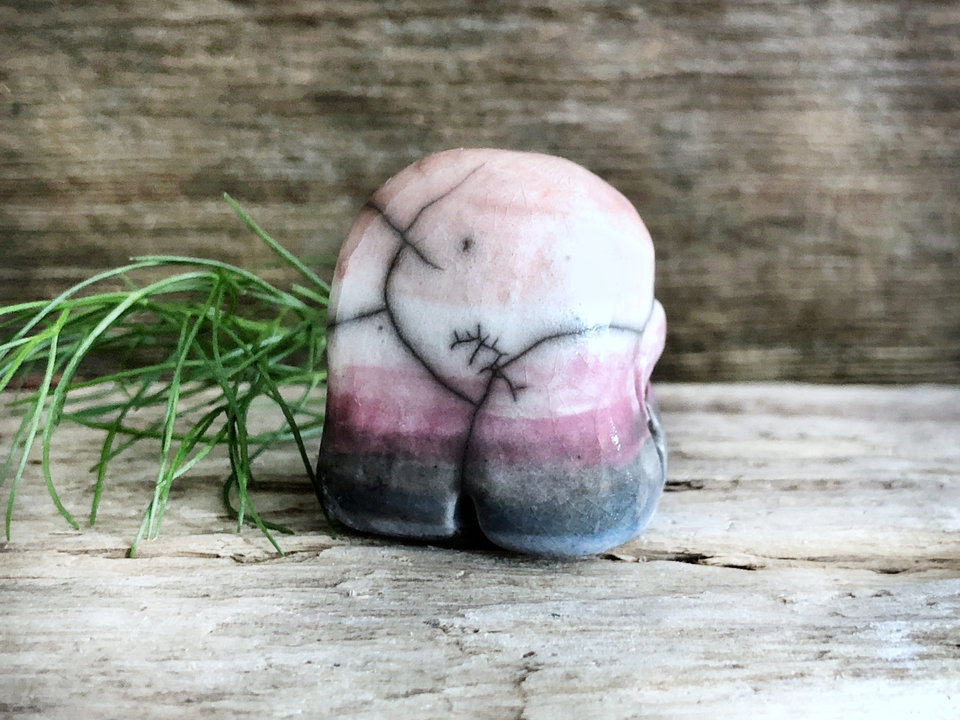 Genderfluid pride spirit sculpture | cute LGBTQ+ queer statue, pridefren guardian