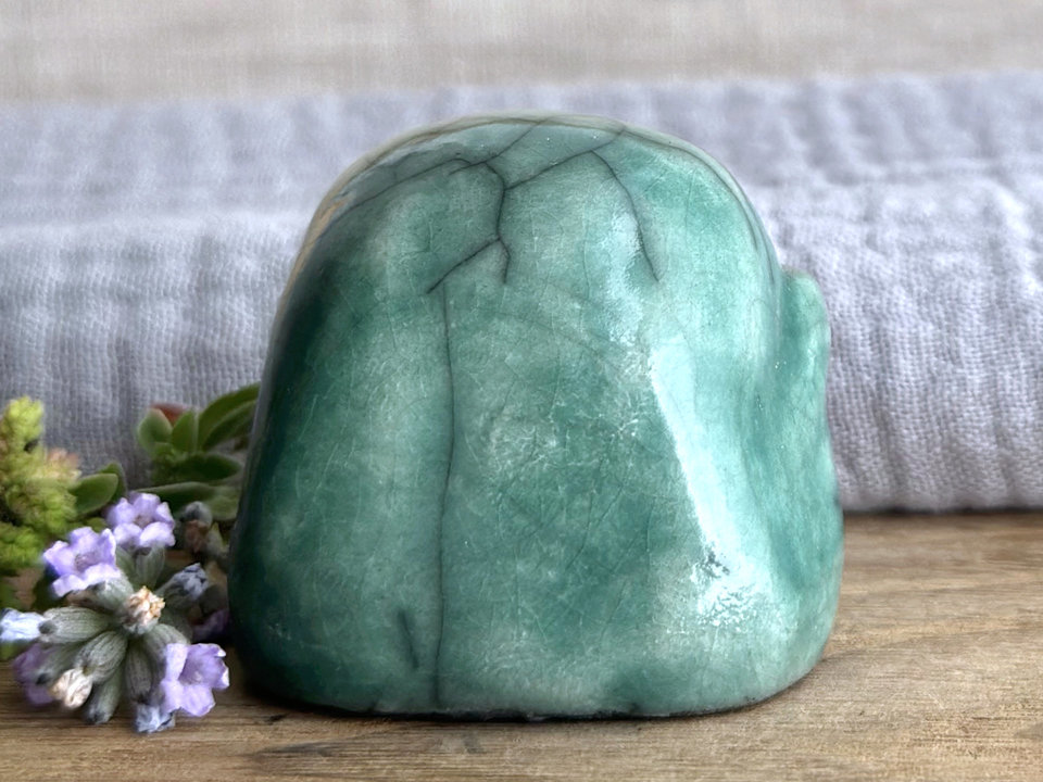 Uncertain kodama nature & tree spirit kami sculpture | Shinto guardian, shamanism totem statue