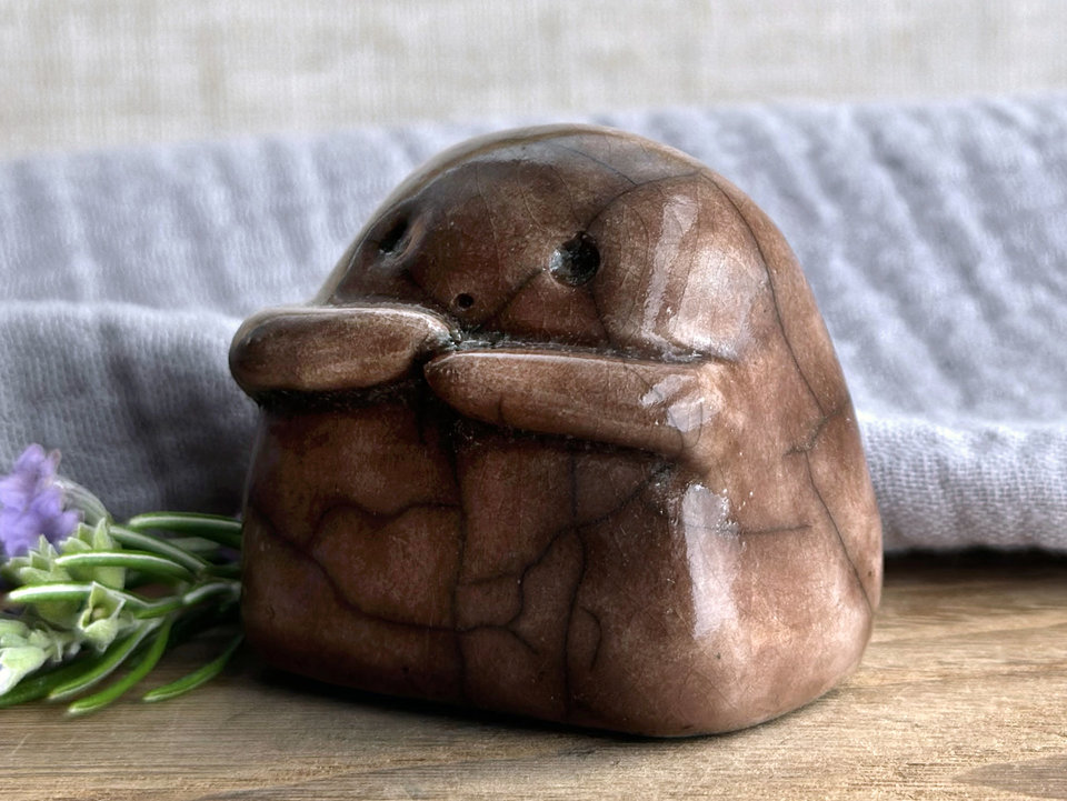 October kodama nature & tree spirit kami sculpture | Shinto guardian, shamanism totem statue