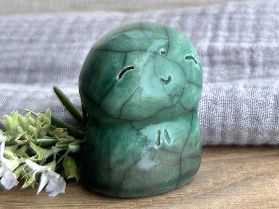 Winter woodlands Jizo guardian statue | Shinto kamidana shrine friend