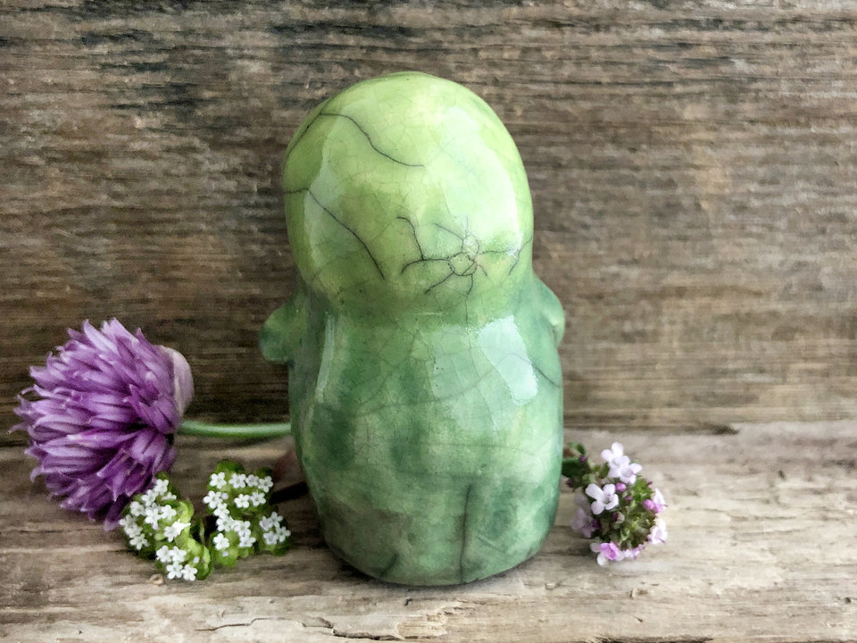 Earth spirit nature warrior raku guardian sculpture | Shinto, shamanism