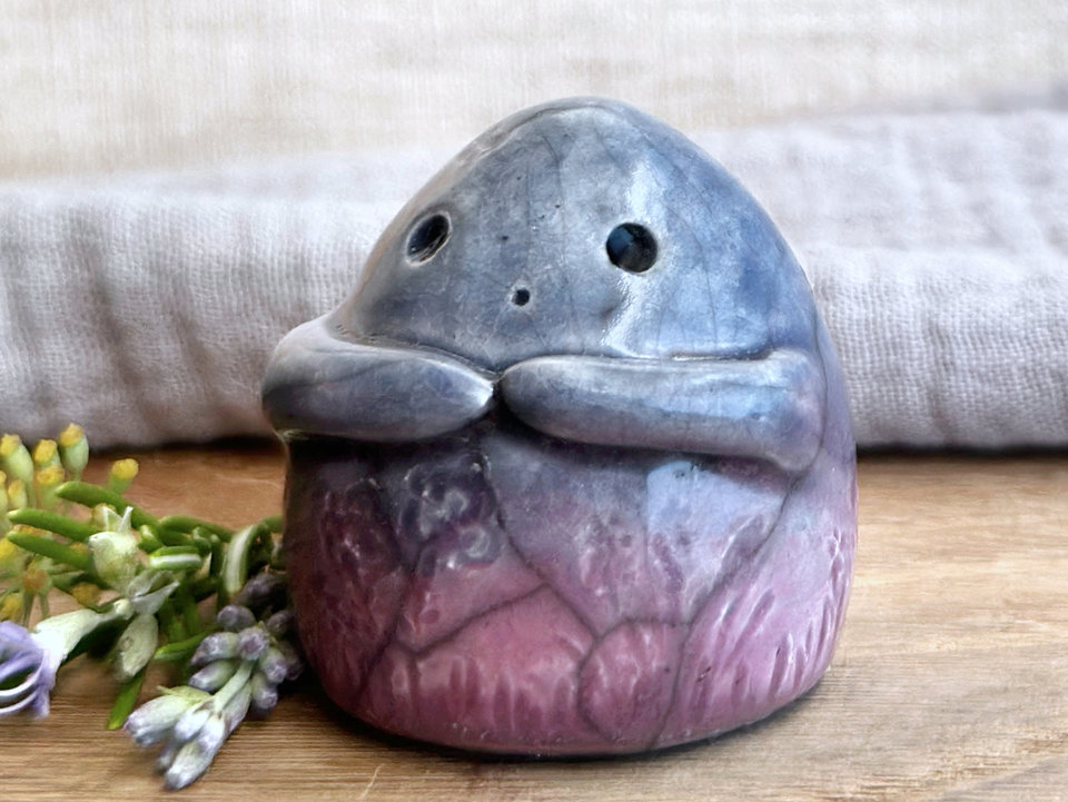 Winter dusk elemental spirit guardian sculpture | Shinto, shamanism statue