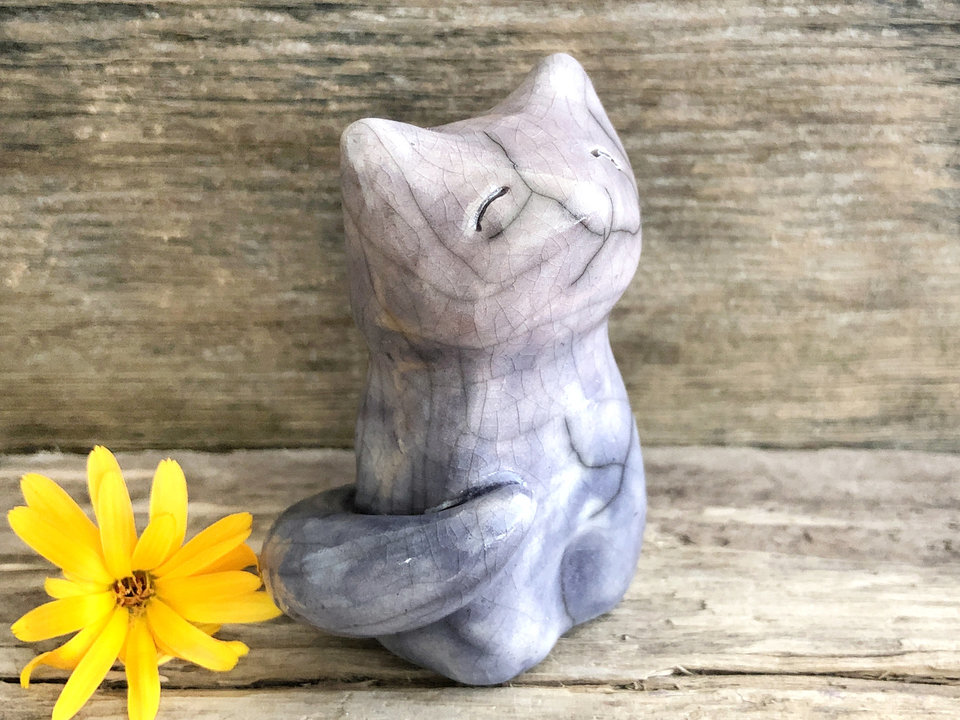 Twilight kitsune fox kami raku sculpture | Shamanism, Shinto Inari shrine statue