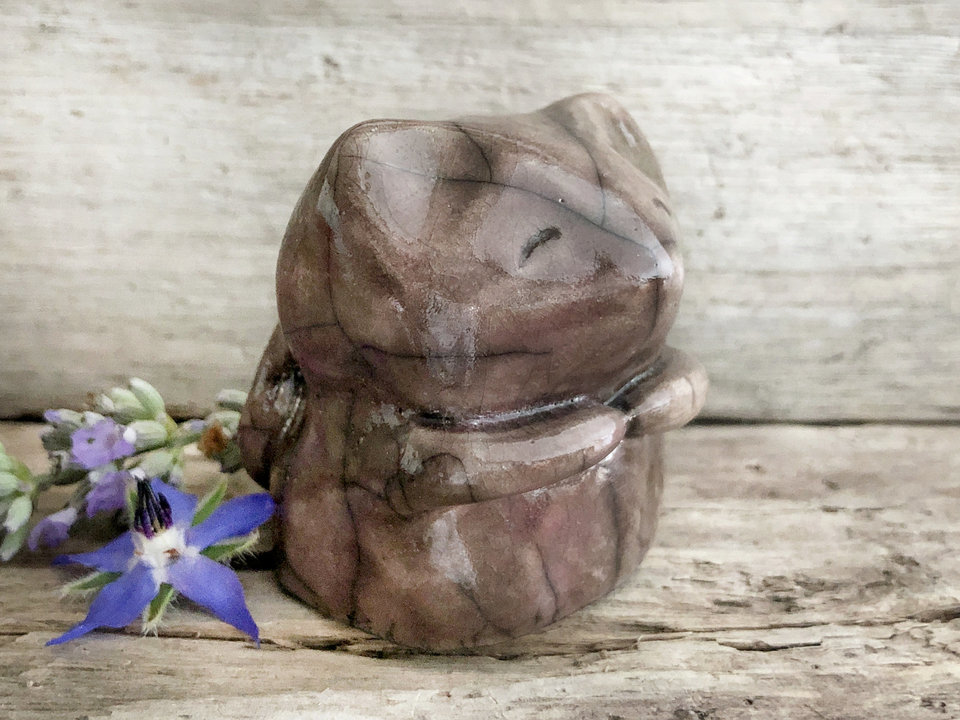Gentle mouse nature spirit guardian sculpture | Shinto kamidana, shamanism totem
