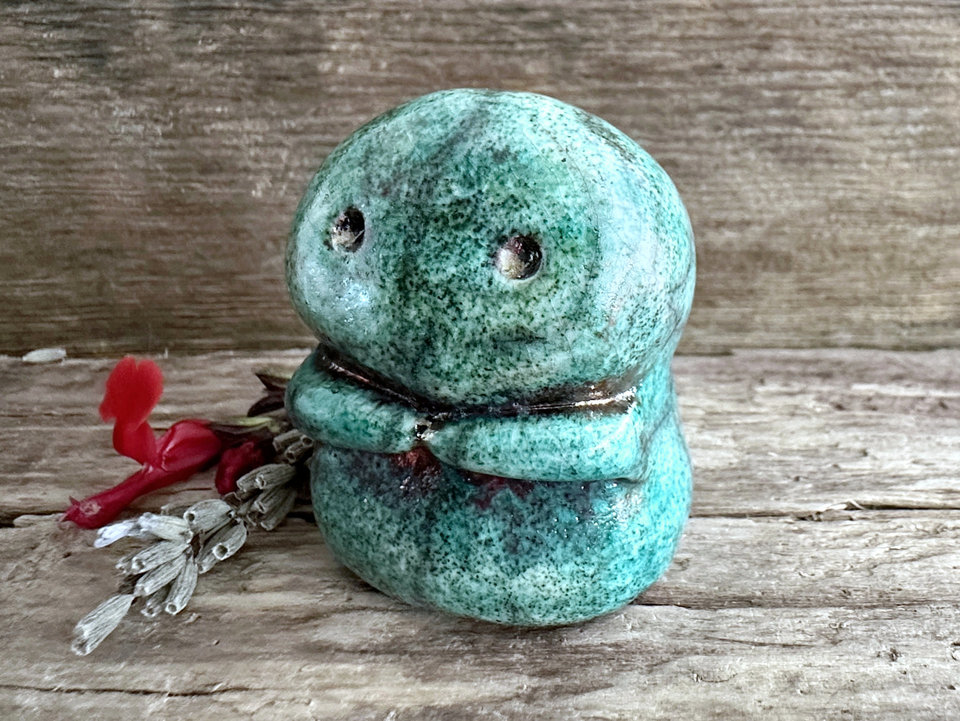 Kodama forest nature spirit raku kami sculpture | Shinto guardian, shamanism totem
