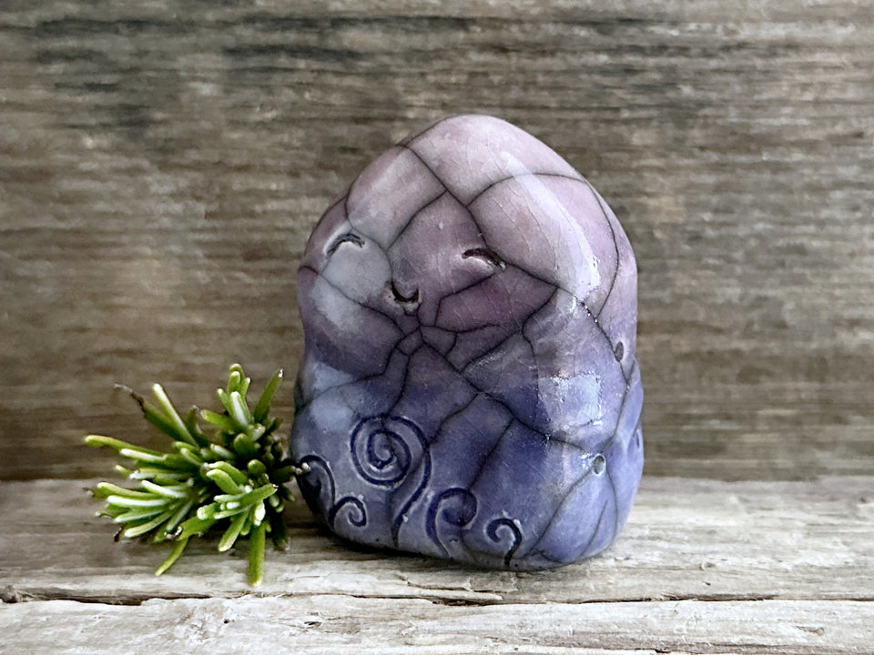 Night spirit elemental guardian sculpture | Shinto shrine, shamanism folk art