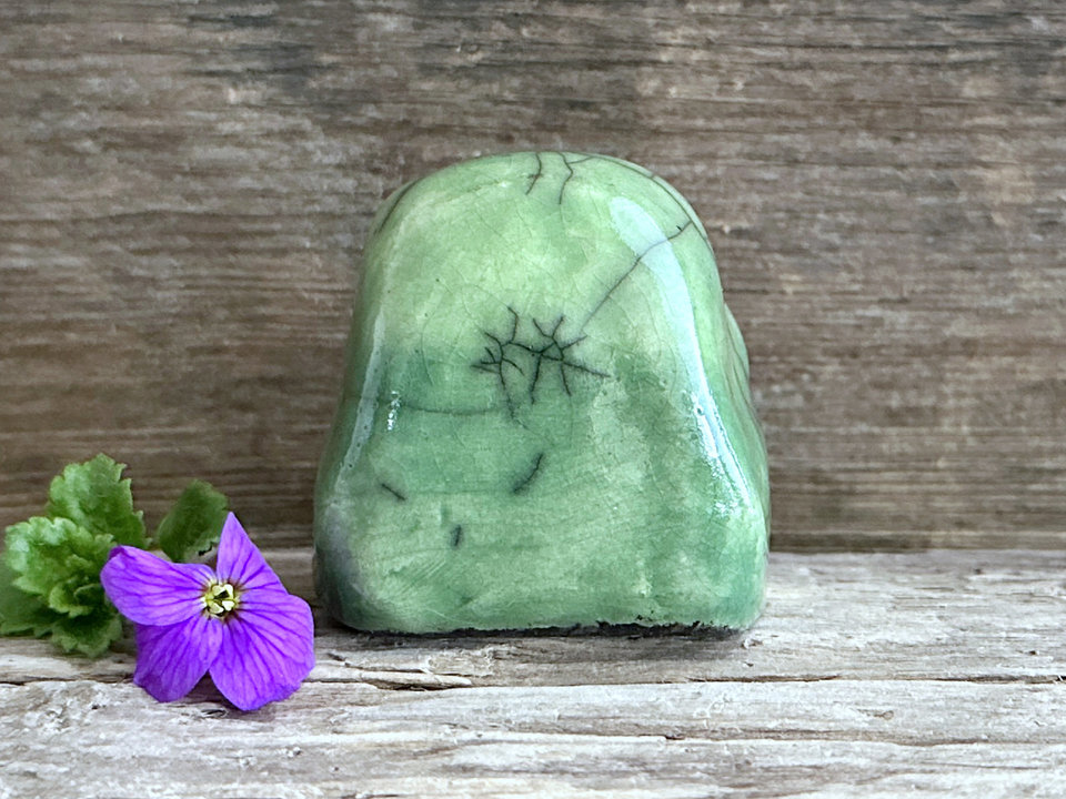 Early spring kodama tree & nature spirit kami sculpture | Shinto guardian statue, shamanism
