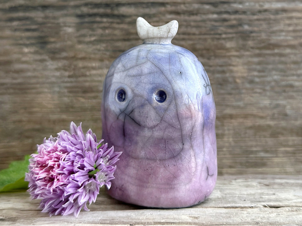 Dusk moon nature spirit kodama guardian sculpture | Shinto kamidana, shamanism
