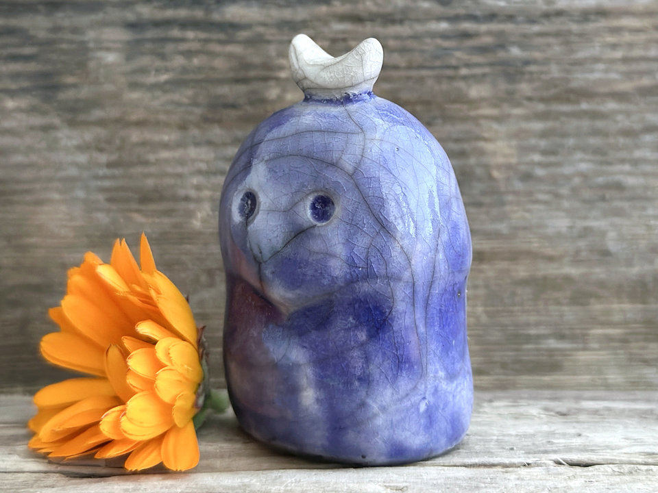 Nighttime moon nature spirit kodama guardian sculpture | Shinto, shamanism