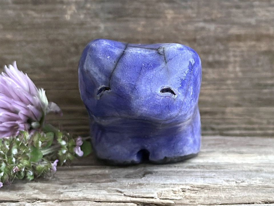 Twilight bear guardian spirit sculpture | Shinto shrine, shamanism totem