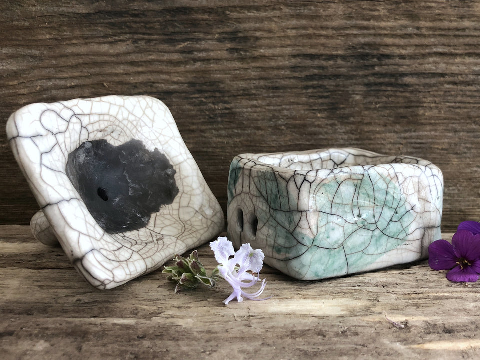Raku spirit house, kurinuki ceramic cottage | Shinto shrine, pagan, shamanism | witch, incense, magical, fairycore, goblincore, wabi-sabi