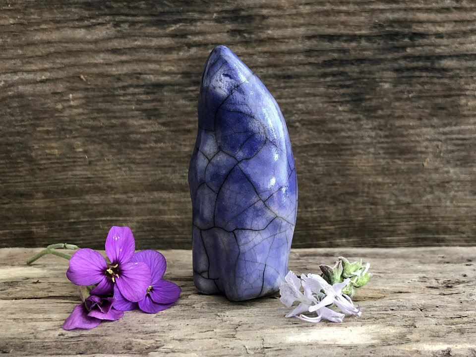 Night spirit kami, nature elemental guardian sculpture | Shinto, shamanism