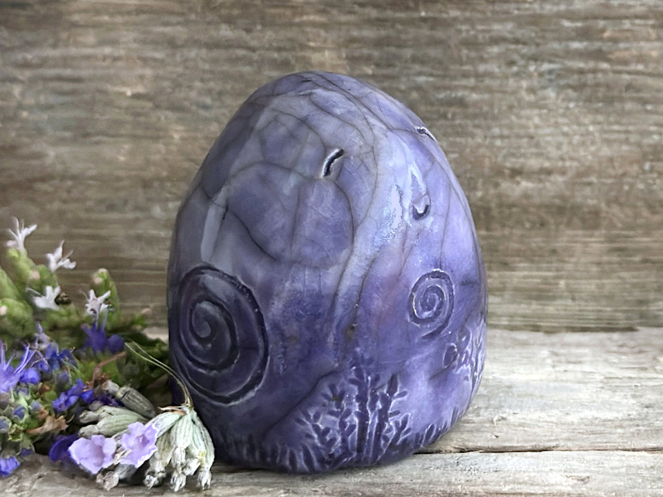 Spiral gnome elemental guardian statue | Shinto, shamanism, celtic folk art