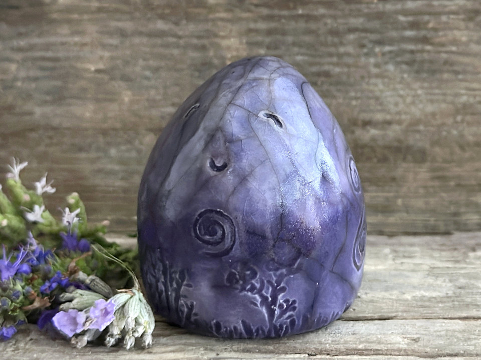 Spiral gnome elemental guardian statue | Shinto, shamanism, celtic folk art