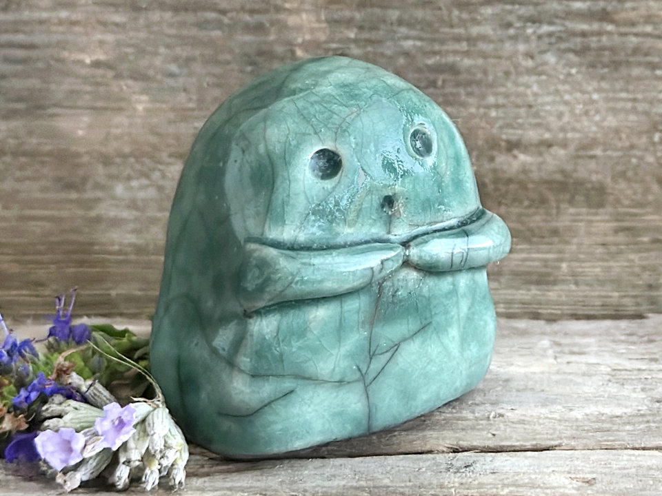 Kodama tree & nature spirit kami sculpture | Shinto guardian statue, shamanism totem
