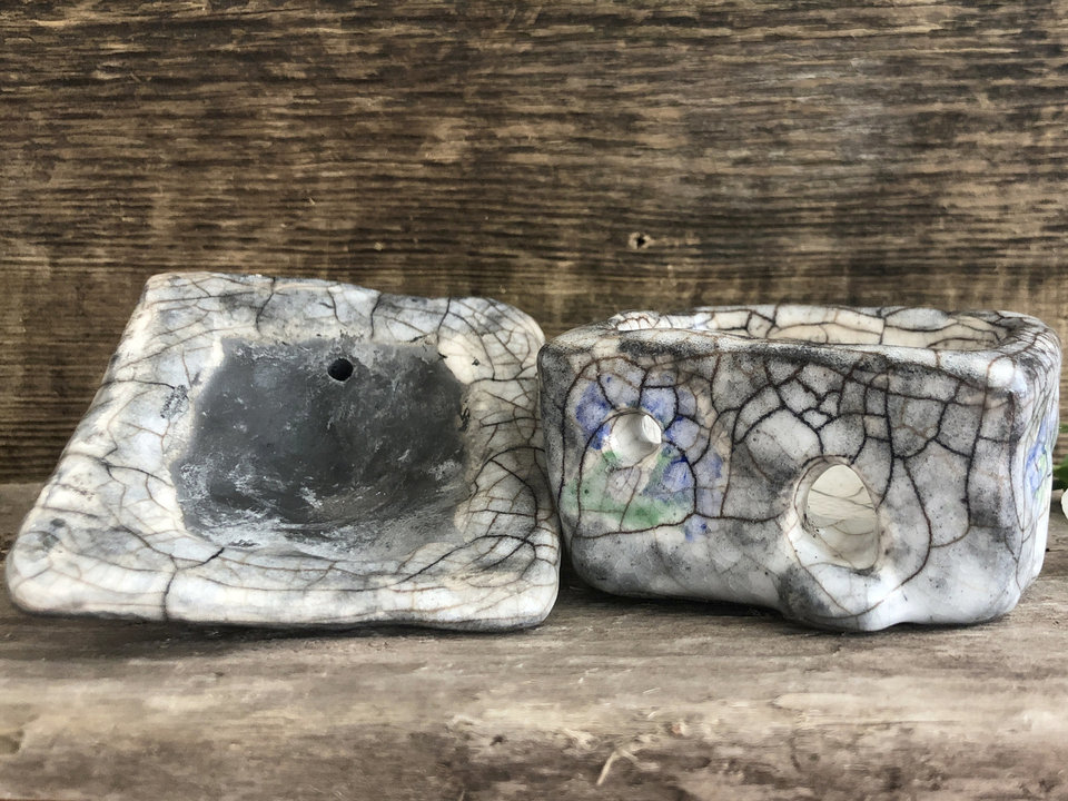 Gatekeeper's cottage, raku spirit house, kurinuki ceramic | Shinto shrine, pagan altar, shamanism | witch, magical, fairycore