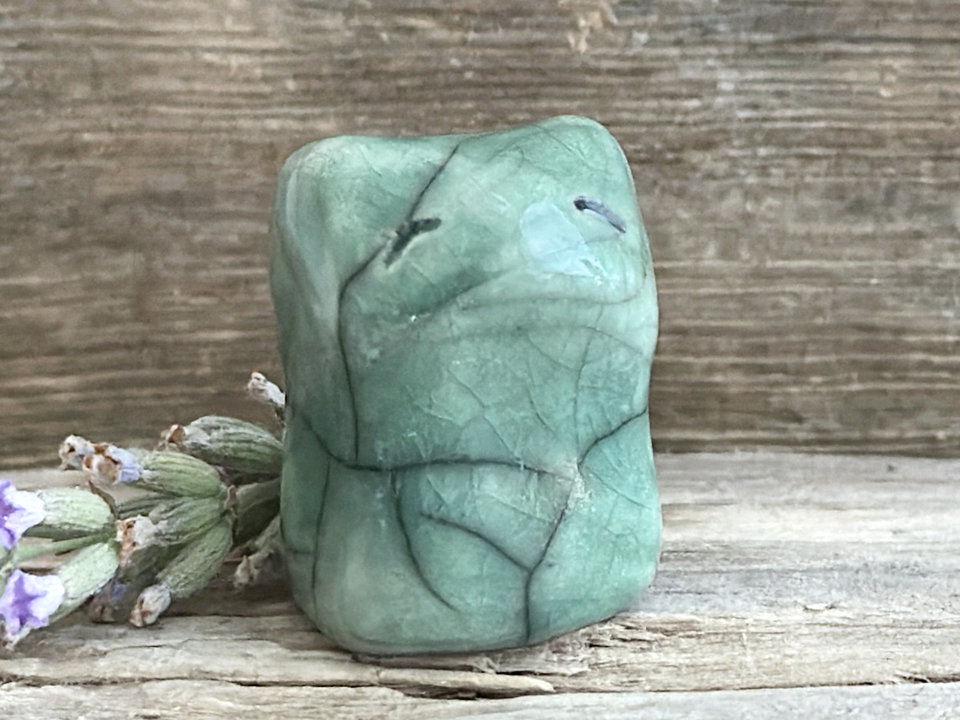Pocket fox forest kitsune kami statue | Shinto Inari kamidana, shamanism sculpture