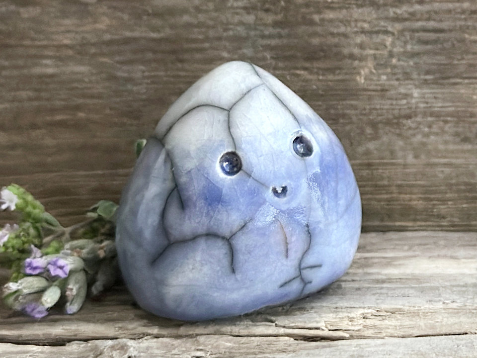 Very happy cloud friend nature spirit sculpture | Shinto shamanism statue
